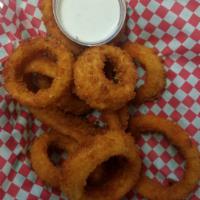 Onion Rings · Golden and crisp and served with ranch.