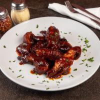 1/2 lb. BBQ Rib Tips  · Ribs that have been broiled, roasted, or grilled.