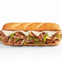 Philly Sandwich · Protein, mayo on bread, green peppers, mushrooms, onions, and cheese.