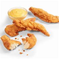 4 Piece Chicken Tenders Only · Add fries for an additional charge.