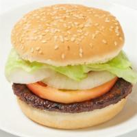 Hamburger Combo · Comes with lettuce, onions, and tomato. Served with fountain drink and fries.