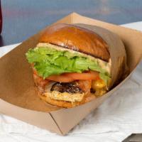 CALI BURGER · HOUSE SPECIAL, MOST POPULAR!
AVOCADO, LETTUCE, TOMATO, SOUTHWEST SAUCE, GRILLED ONION, BACO...