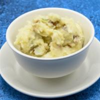 Hand-mashed Russet Potatoes · Gluten sensitive, vegetarian.