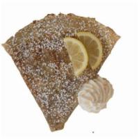 12. The Classic Crepe · Freshly squeezed lemon juice, butter and brown sugar.