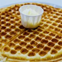 Waffle · Rich in eggs and butter.