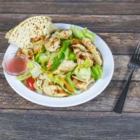 Grilled Chicken Kabob Salad · 