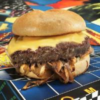 The Fatty Burger · Most popular. American cheese, grilled onions, and pickles.