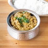 Channa Masala · Garbanzo beans cooked in mildly spiced onion and tomato gravy. Low fat, dairy free, vegan, n...