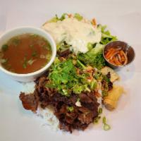 37. BBQ Beef with Spring Roll · 1 piece.Served w/salad, vermicelli noodle
Crushed peanut, sauteed shallots, fish sauce