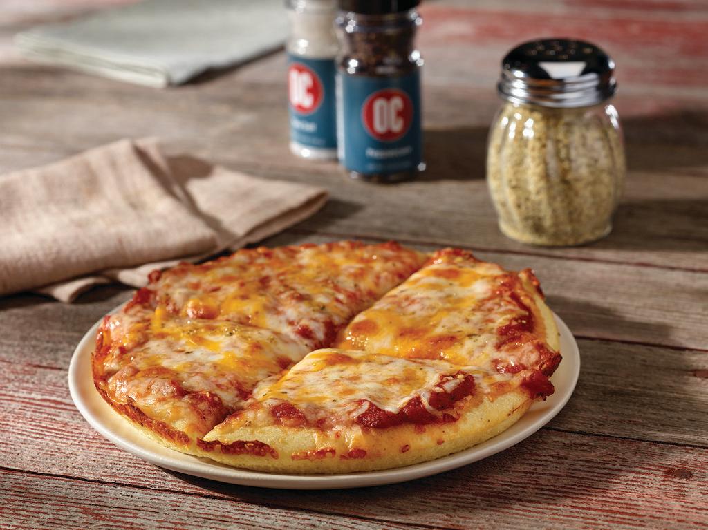 KIDS BUILD YOUR OWN PIZZA · Build your own kid-sized version of our OC-Thick pizza. Pick any 2 toppings.
