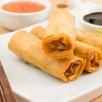 Egg Roll (2pcs) · Crispy dough filled with minced vegetables.