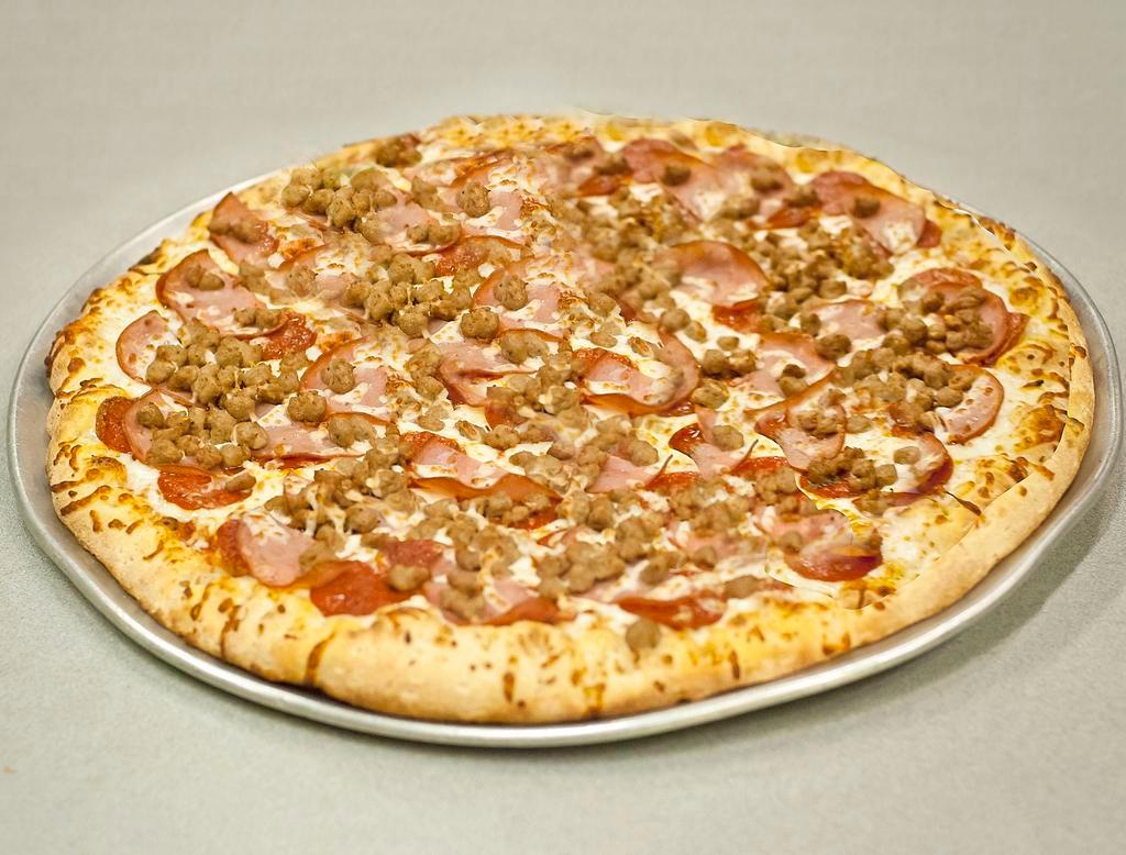 Meat Lover's Pizza · Pepperoni, sausage and Canadian bacon.