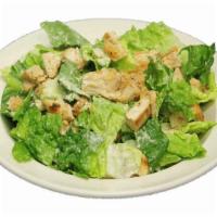 Chicken Caesar Salad · Charbroiled chicken breast, Romaine lettuce, croutons and Parmesan cheese tossed with Caesar...