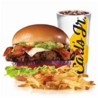 1/3 LB Guacamole Bacon Thickburger Combo · Served with small drink and small fry.