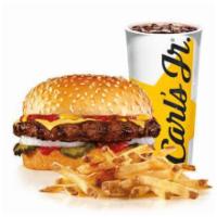 Big Hamburger Combo · Served with small drink and small fry.