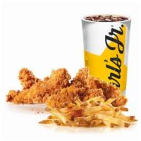 5 pc chicken tender Combo · Served with small drink and small fry.