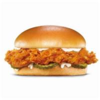 Hand-Breaded Chicken Sandwich · Premium, all-white chicken fillet, hand-dipped in buttermilk, lightly breaded and fried to a...