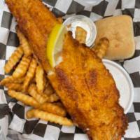 Fish Fry (Fridays only)  · Battered haddock with french fries. Your choice of mac salad or cole slaw.