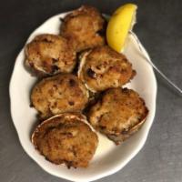 1/2 Dozen Large Baked Clams · These are the CHOPPED STUFFED clams 