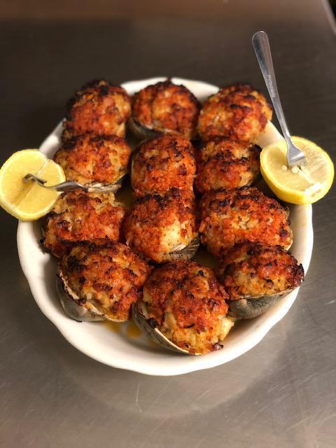 Dozen Large Baked Clams Casino  · These are the CHOPPED STUFFED CASINO clams 