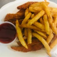 Kids Chicken Cutlet with French Fries · 