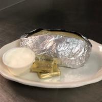Big Joe's Baked Potato · Butter and Sour Cream on the side 