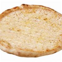 White Pizza · Ricotta, mozzarella and Parmesan cheese.