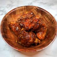 Izakaya Hi wings · Choice of Soy Garlic or Spicy Korean sauce - 6 JUMBO breaded wings