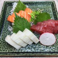 Sashimi Combo A · Salmon, Tuna and Escolar. 