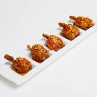 5 Piece Thai Chicken Lollipop · Crispy chicken wings served with peanut and Thai sweet chili sauce.