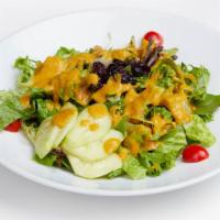 MoCA Garden Salad · Organic greens with Japanese ginger dressing.