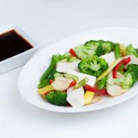 Sauteed Mixed Vegetables with Tofu · Spicy.