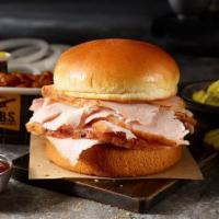 Turkey Classic Sandwich Plate · Order your favorite smokin' turkey sandwich served with 2 sides today!