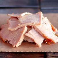 Turkey Breast Plate · Slow-smoked sliced turkey breast, served with 2 sides and a roll