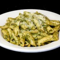 Pesto alla Genovese* · Green sauce containing garlic, pine nuts, basil and cheese. Meat and onion sauce. Classic pe...
