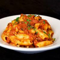 Arrabbiata* · Classic spicy tomato sauce with garlic and chili peppers.