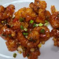 Kkanpunggi · Crispydeep fried chicken with garlic soy, mild ot hot sauce