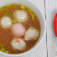 A26. Fish Meatball Soup · Combination of 5 fish meatball soup.