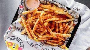 Fries · Crinkle cut, tossed in salt.