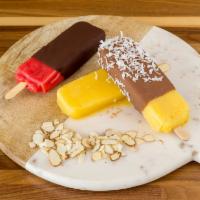 Dipped Sorbet Bar · A refreshing sorbet made with real fruit, serve on a stick and dipped in your choice of choc...