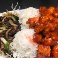 SC15. Mongolian Beef, Sweet and Sour Chicken Combo · 