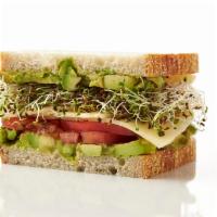 West Coast Sandwich · Swiss, avocado, sprouts, and tomato.