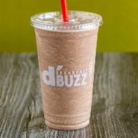D'breakfast Buzz Shake · Vitamins, whey protein, espresso shots, nonfat milk, peanut butter, banana, chocolate syrup ...