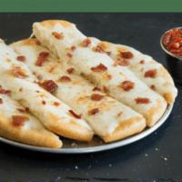 Bacon Cheesy Breadstix · Cheesy breadstick added savory pieces of bacon on top. 8