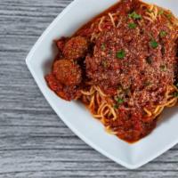 Create Your Own Pasta · Your choice of pasta: spaghetti, rigatoni, fettuccine or ravioli. Choice of sauce: Meat sauc...