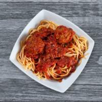 Kid's Spaghetti with 2 Meatballs · 