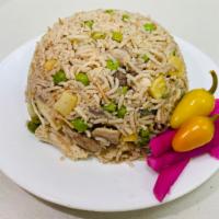 F.T Biryani.(NEW) · Spiced basmati rice, chicken, meat balls, green peas, vermicelli noodles,potato’s 
,Onion.