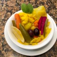 Turshi (pickled vegetables). · Pickled vegetables.