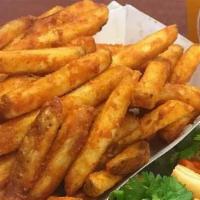 French Fries  · Thick double fried french fries. 