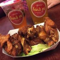 Chicken Wings  · 6 pieces chicken wings fried to perfection coated with our house Vietnamese sauce.